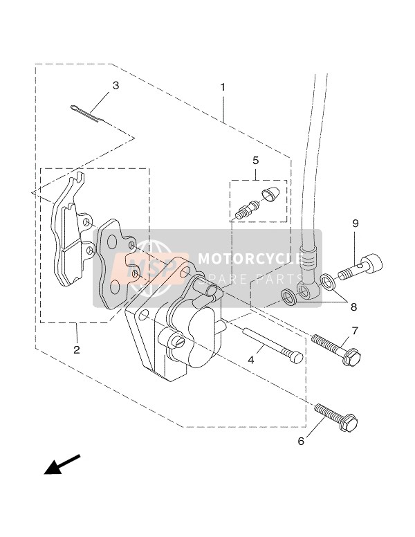 BREMSSATTEL VORNE 2 (FOR 2C31)